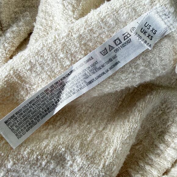 Free People FP Beach Oasis Cream Cardigan Shorts Set Coastal Granddaughter XS - Picture 7 of 9